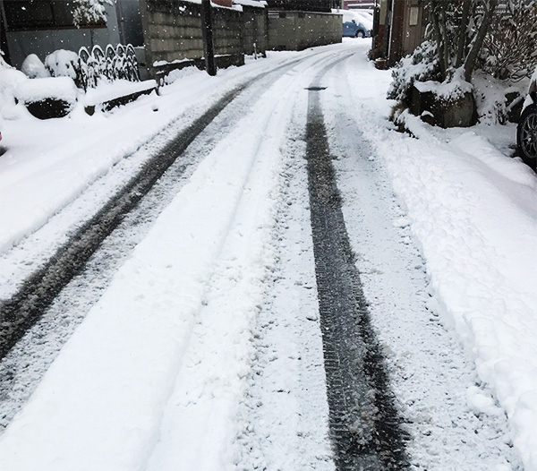 岐阜県の東濃地区も雪が積もりました