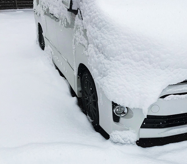 岐阜県の東濃地区も雪が積もりました